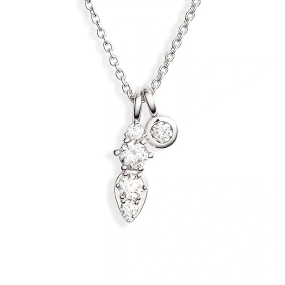 Nadri Double Pendant Necklace